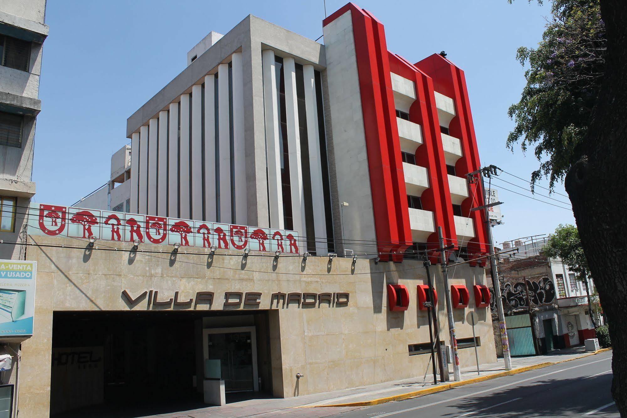 Hotel Villa De Madrid Kota Meksiko Bagian luar foto